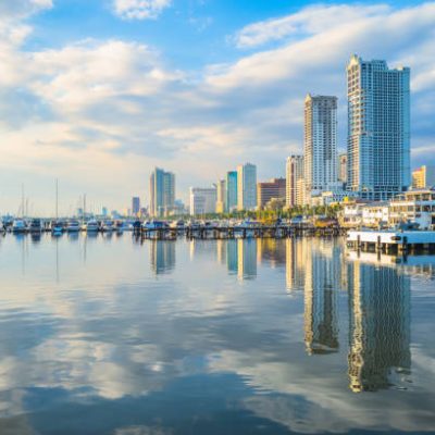Port of Manila at manila bay, philippines